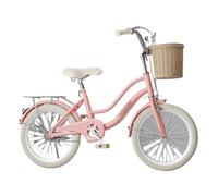 ride on toy Kids Bike,16-22 Inch Children Bicycle For Boys Girls Rider Height 32-60 Inch, Coaster Brake With Woven Basket And Bell tricycle bicyle(Rose,20inch)