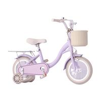 ride on toy Kids Bike For Girls With Bell Basket and Pump Children's Bicycle with Rear Seat Bicycle 2-22 Inch Girls' Bikes tricycle bicyle(Lila,20inch)