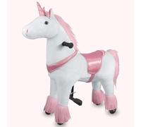 Ride On Toy (Shiny Pink Unicorn, Size S for Age 3-6)