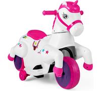 Ride on Toy Unicorn Play Horse With Training Wheels Light & Music Gymax Rose One Size
