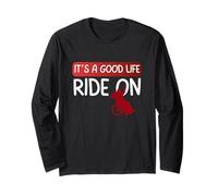 Ride On Wheelchair Life Positivity Good Vibes Motivational Long Sleeve T-Shirt