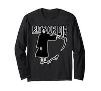 Ride or Die Grim Reaper Skater Long Sleeve T-Shirt