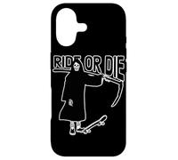 Ride or Die Grim Reaper Skater Skateboard Skateboarder Case for iPhone 17