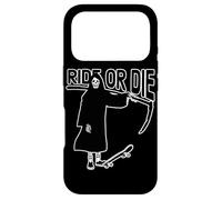 Ride or Die Grim Reaper Skater Skateboard Skateboarder Case for iPhone 17 Pro