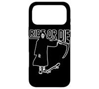 Ride or Die Grim Reaper Skater Skateboard Skateboarder Case for iPhone 17 Pro Max