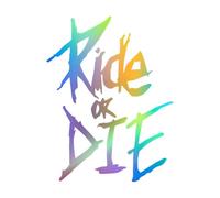 Ride Or Die Windshield Sticker - Waterproof Door Lettering Decal for Car, Motorcycle | Accessories | Free to Cut