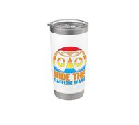 Ride the Caffeine Wave Energy Drink Stainless Steel Insulated Tumbler