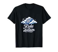 Ride The Dream Vintage Biker Badge Design T-Shirt