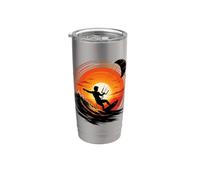 Ride the Firewave Kitesurfing Sunset Stainless Steel Insulated Tumbler