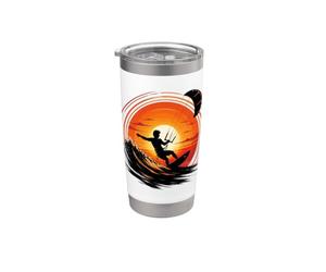 Ride the Firewave Kitesurfing Sunset Stainless Steel Insulated Tumbler