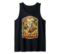 Ride The Rage Psychedelic Cowboy Mushroom Bull Rider Rodeo Tank Top