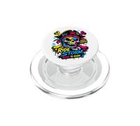 Ride The Storm, Pirate Skull Storm Adventure Graphic PopSockets PopGrip for MagSafe