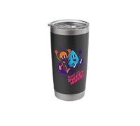 Ride The Sweet Wave Retro Neon Surf Fruit Design Stainless Steel Insulated Tumbler