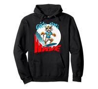 Ride the Wave A Cool Tiger on the Surfboard, Beautiful Pullover Hoodie