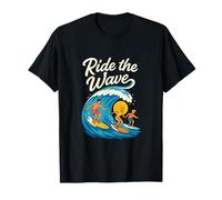 Ride The Wave Beach Squad Surfers Graphic T-Shirt