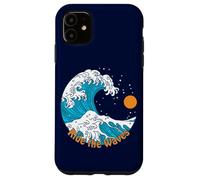 Ride The Wave Retro Traditional Tattoo Art Beach Sunrise Case for iPhone 11