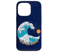 Ride The Wave Retro Traditional Tattoo Art Beach Sunrise Case for iPhone 13 Pro