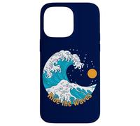 Ride The Wave Retro Traditional Tattoo Art Beach Sunrise Case for iPhone 14 Pro Max