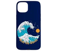 Ride The Wave Retro Traditional Tattoo Art Beach Sunrise Case for iPhone 15 Plus
