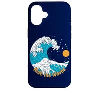 Ride The Wave Retro Traditional Tattoo Art Beach Sunrise Case for iPhone 16