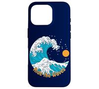 Ride The Wave Retro Traditional Tattoo Art Beach Sunrise Case for iPhone 16 Pro