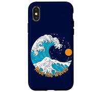 Ride The Wave Retro Traditional Tattoo Art Beach Sunrise Case for iPhone X/XS