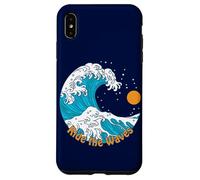 Ride The Wave Retro Traditional Tattoo Art Beach Sunrise Case for iPhone XS Max