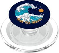 Ride The Wave Retro Traditional Tattoo Art Beach Sunrise PopSockets PopGrip for MagSafe