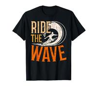 Ride The Wave Surfer Surfboard Surfing Surf Water Sport T-Shirt