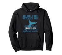 Ride the Waves of Freedom Pullover Hoodie