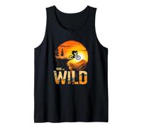 Ride THE Wild Funny Mountain Biker Sunset Adventure Tank Top