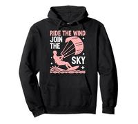 Ride the Wind Join the Sky Kite Surfing Pullover Hoodie