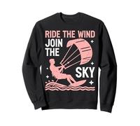 Ride the Wind Join the Sky Kite Surfing Sweatshirt