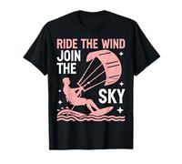 Ride the Wind Join the Sky Kite Surfing T-Shirt
