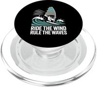 Ride The Wind Rule The Waves Windsurfer PopSockets PopGrip for MagSafe