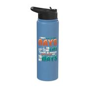 Ride to Add Life to My Days - Bicycle Passion Cyclist Stainless Steel Insulated Water Bottle