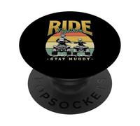 Ride Together Stay Muddy ATV Family Offroad PopSockets Adhesive PopGrip