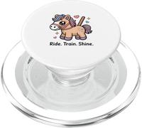 Ride Train Shine Cute Pony Horse Riding Trainer PopSockets PopGrip for MagSafe