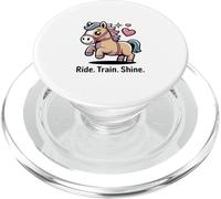 Ride Train Shine Cute Pony Horse Riding Trainer PopSockets PopGrip for MagSafe