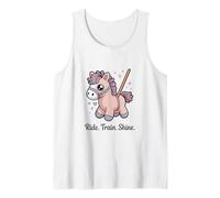 Ride Train Shine Cute Pony Horse Riding Trainer Tank Top