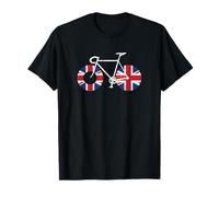 Ride UK United Kingdom Bicycle Road Cycling Inspired Design T-Shirt