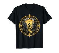 Ride Wild Mountain Biker in Scenic Nature T-Shirt