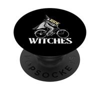 Ride Witches Cyclist Funny Halloween Witch PopSockets Adhesive PopGrip