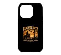 Ride With Faith America Gods only Country 1776 2026 Case for iPhone 15 Pro