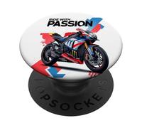 Ride With Passion Embrace the Freedom Biker Road Trip Tee PopSockets Adhesive PopGrip