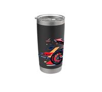 Ride with Passion Explore the Thrill of the Ride Sunset Tee Stainless Steel Insulated Tumbler