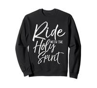 Ride With the Holy Spirit Shirt Vintage Bold Christian Tee Sweatshirt