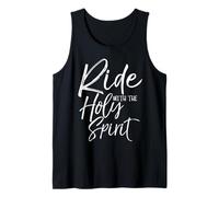 Ride with The Holy Spirit Shirt Vintage Bold Christian Tee Tank Top