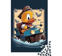 Ride With The Quackstar 500 Piece Puzzles For Adults Creative Rectangular Puzzle Wooden Puzzle Puzzle Jigsaw Gift for Friends Family 500pcs (52x38cm)