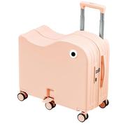 Rideable Hard Shell Suitcase with Fold-Out Footrest, Six-Wheel Base, Pull Handle, Family Airport Travel Use Daily Ride on Luggage Rolling Travel Suitcase Hard Shell Six Wheel Footrest Pull Handle Side